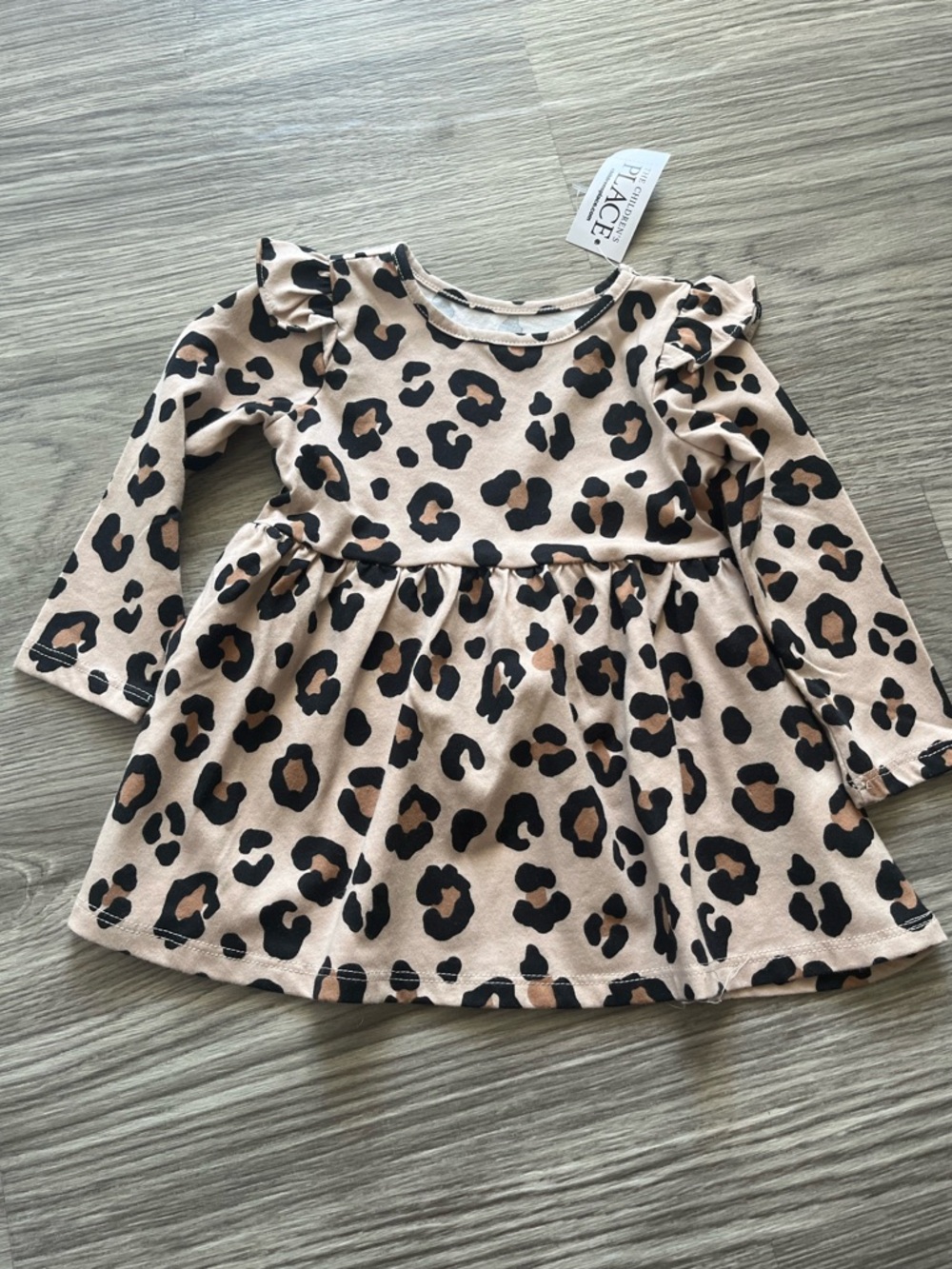 Leopard Print Long Sleeve Dress